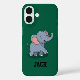 Funda iPhone 16 Elefante Lindo Llevando Regalo