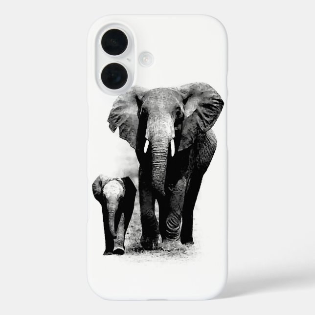 Funda iPhone 16 Elefantes (Reverso )
