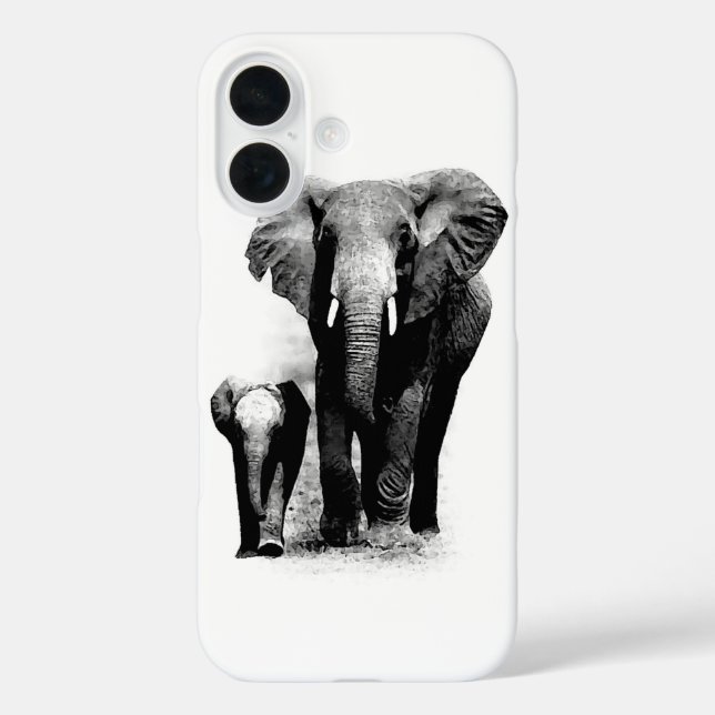 Funda iPhone 16 Elefantes (Reverso )