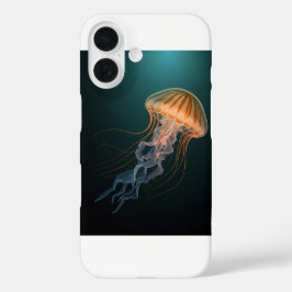 Funda iPhone 16 Elegancia de medusas: iPhone de inspiración marina
