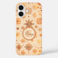 Elegancia del copo de nieve dorado radiante