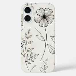Funda iPhone 16 Elegancia floral transparente