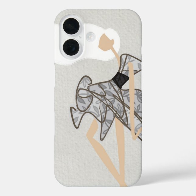 Funda iPhone 16 Elegant Minimalist Glam Fashion Art (Reverso )