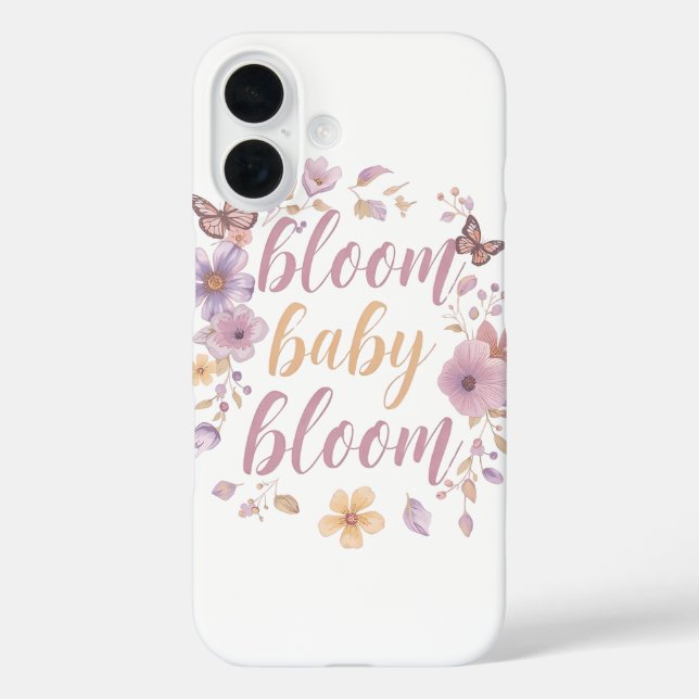 Funda iPhone 16 Elegant Watercolor Floral (Reverso )