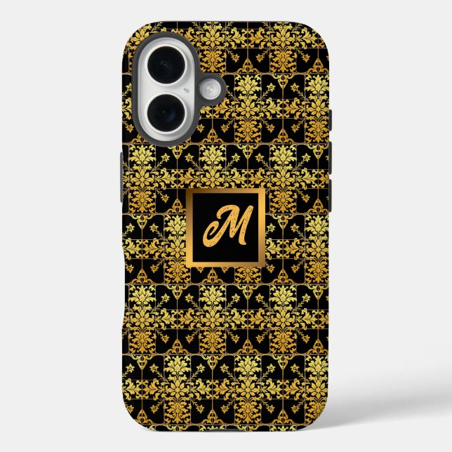 Funda iPhone 16 Elegante Colección Floral Luxury Trendy (Reverso )