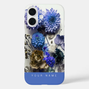 Funda iPhone 16 Elegante Esencia Azul