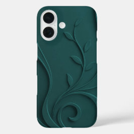 Funda iPhone 16 Elegante Floral Abstracto Premium Con Estilo