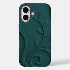 Funda iPhone 16 Elegante Floral Abstracto Premium Con Estilo