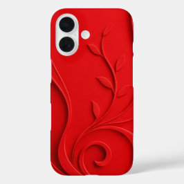 Funda iPhone 16 Elegante Floral Abstracto Premium Moderno