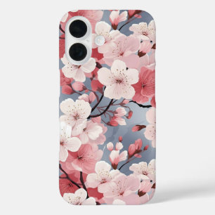 Funda iPhone 16 Elegante floral japonesa de Sakura
