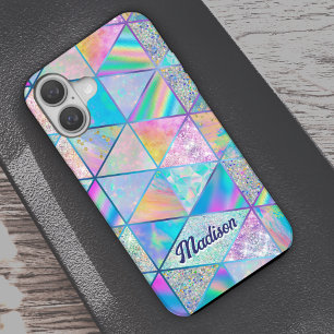Funda iPhone 16 Elegante holograma alegre colorido