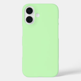 Funda iPhone 16 Elegante Pastel Verde Sólido