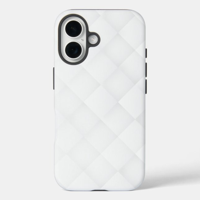 Funda iPhone 16 Elegante patrón blanco (Reverso )
