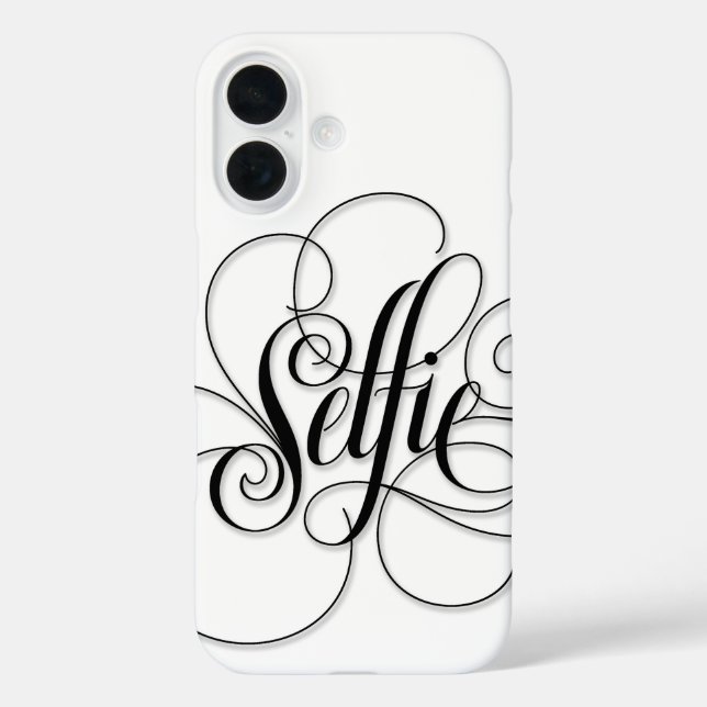 Funda iPhone 16 Elegante SELFIE Luxurious Flourigraphy (Reverso )