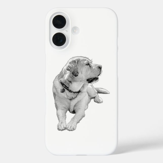 Funda iPhone 16 Elegante Sideview - Labrador (Reverso )