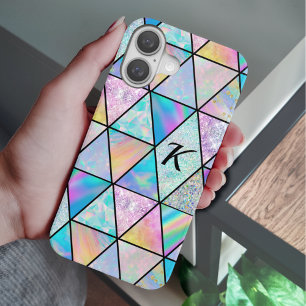Funda iPhone 16 Elegante y holográfico colorido