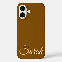 Funda iPhone 16 Elegante y moderno nombre clásico personalizado co