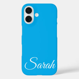 Funda iPhone 16 Elegante y moderno nombre clásico personalizado co
