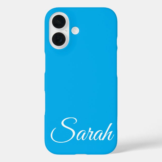 Funda iPhone 16 Elegante y moderno nombre clásico personalizado co (Reverso )