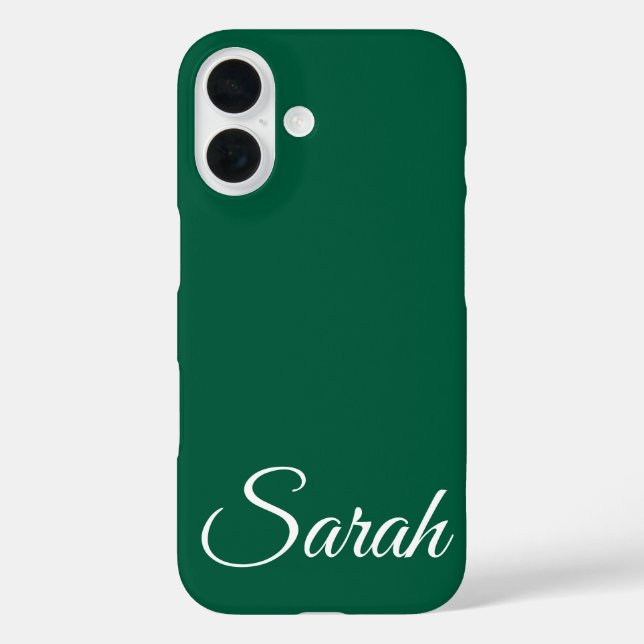 Funda iPhone 16 Elegante y moderno nombre personalizado clásico os (Reverso )