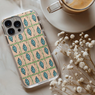 Funda iPhone 16 Elegantes hojas botánicas de acuarela verde