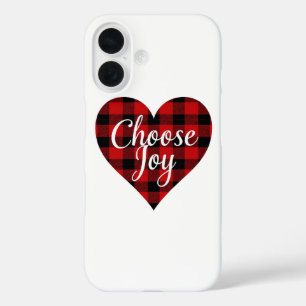Funda iPhone 16 Elegir cita Inspiradora de alegría