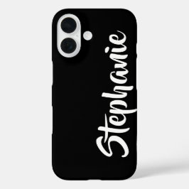 Funda iPhone 16 Elegir el nombre de negrita gigantesco personaliza