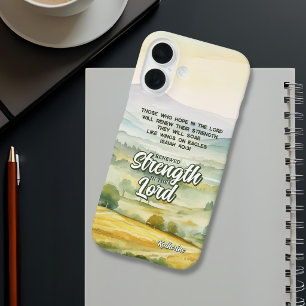 Funda iPhone 16 Elevarse en Alas como Águila Cristiana