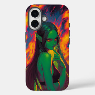 Funda iPhone 16 Elf de marea infernal con ojos pepinos