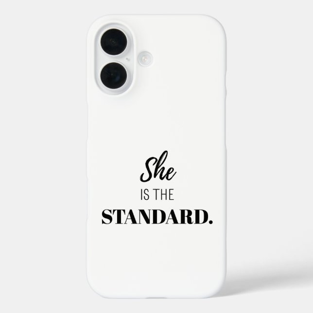 Funda iPhone 16 Ella Es el Estándar – Empoderamiento Femenino Auda (Reverso )