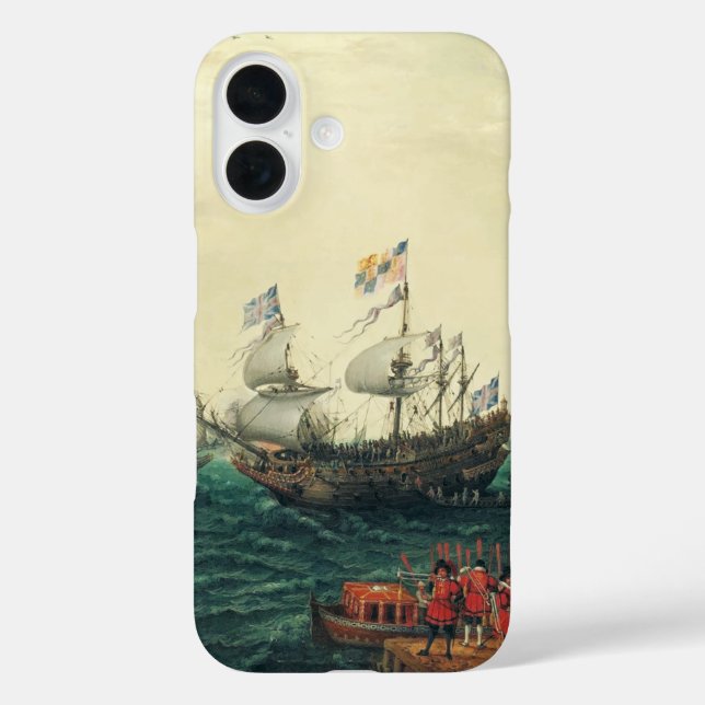 Funda iPhone 16 Embarcadura en la margen del Palatino Elector (Reverso )