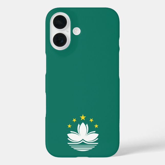 Funda iPhone 16 Emblema de Macao (Reverso )