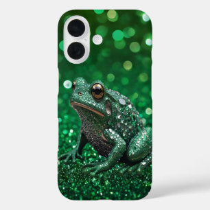 Funda iPhone 16 Emergencia encantadora: La rana verde de espuma
