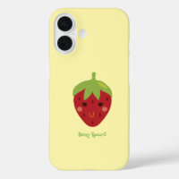 Emoji de la cara de fresa especial de Berry