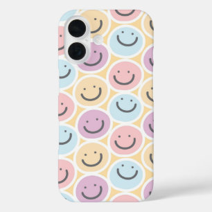 Funda iPhone 16 Emoji Retro Doodle Smile
