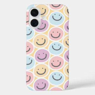Funda iPhone 16 Emoji Retro Doodle Smile