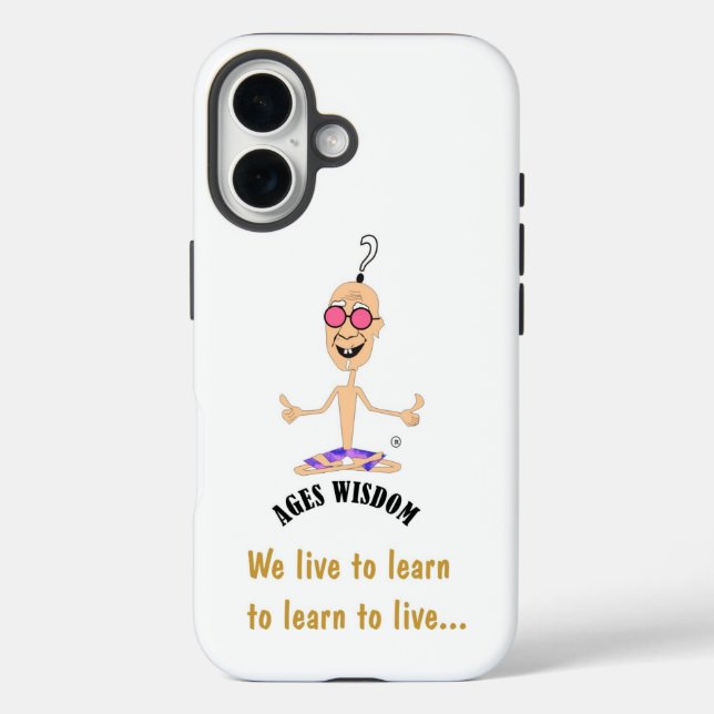 Funda iPhone 16 Empoderamiento de la sabiduría de la edad (Reverso )