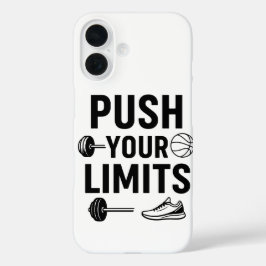 Funda iPhone 16 Empujar tus límites - Motivación deportiva