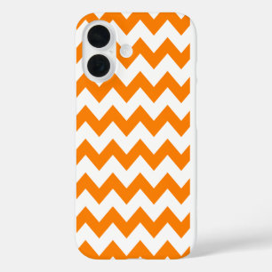 Funda iPhone 16 En todo Chevron Imprimir Orangesio Blanco y Naranj