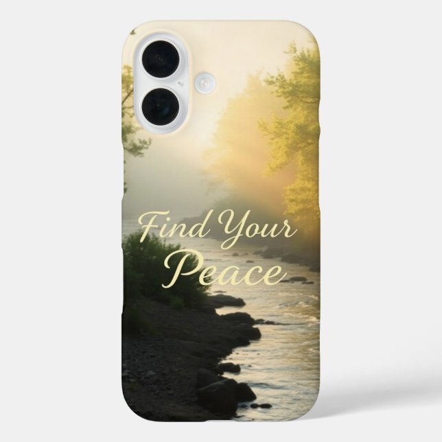 Funda iPhone 16 Encuentre su paz (Reverso )