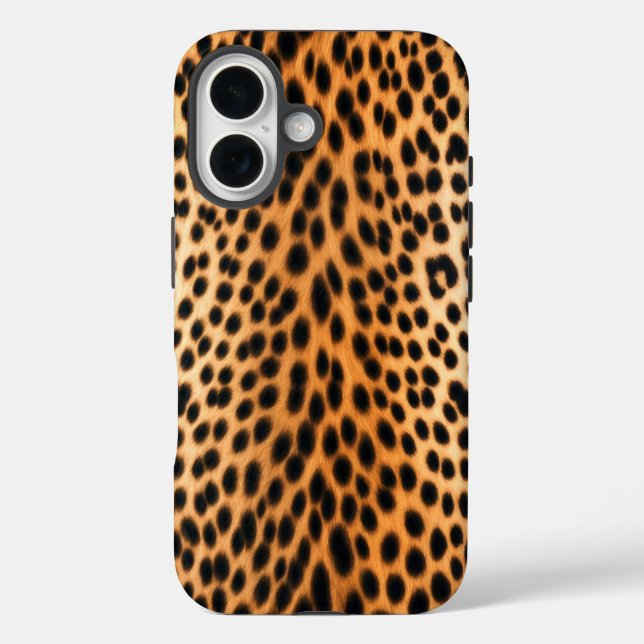Funda iPhone 16 Energía de Leopardo Salvaje – Moda Audaz de Estamp (Reverso )