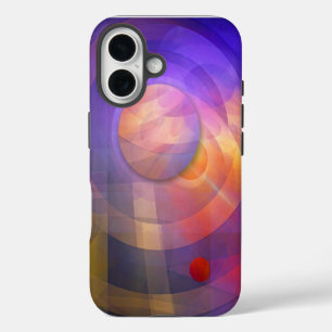 Funda iPhone 16 Energía solar, abstracto artístico