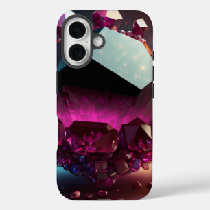 Funda iPhone 16 Enero Birthstone Garnet Glow Fantasy Crystal