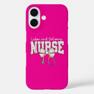Funda iPhone 16 Enfermera de Parto y Alumbramiento Adorable Esteto