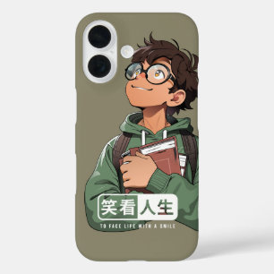 Funda iPhone 16 Enfrenta la vida con una sonrisa