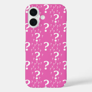 Funda iPhone 16 enigma misterioso punto de interrogación rompecabe