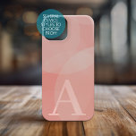 Funda iPhone 16 Enorme Monograma - Círculos de pasteles daneses y<br><div class="desc">Colores neutros de color rosa y rosa malva con una fuente serif moderna para su monograma u otro texto. Si su arte todavía necesita ser ajustado, haga clic en el botón Personalizar Este botón. Esto le llevará a un área de diseño donde puede mover cosas e incluso cambiar fuentes o...</div>
