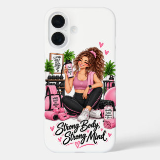 Funda iPhone 16 Entrenador Físico Mente Fuerte Cuerpo Fuerte iPhon