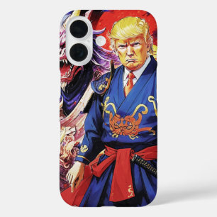 Funda iPhone 16 Epic Trump Samurai Anime