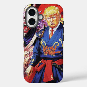 Funda iPhone 16 Epic Trump Samurai Anime
